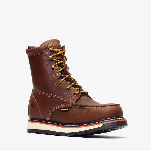 FRONTIER DUAL 8" MOC TOE - FRONTIER DUAL 8" MOC TOE - 6 / Crazy Brown - Bonanza Boots