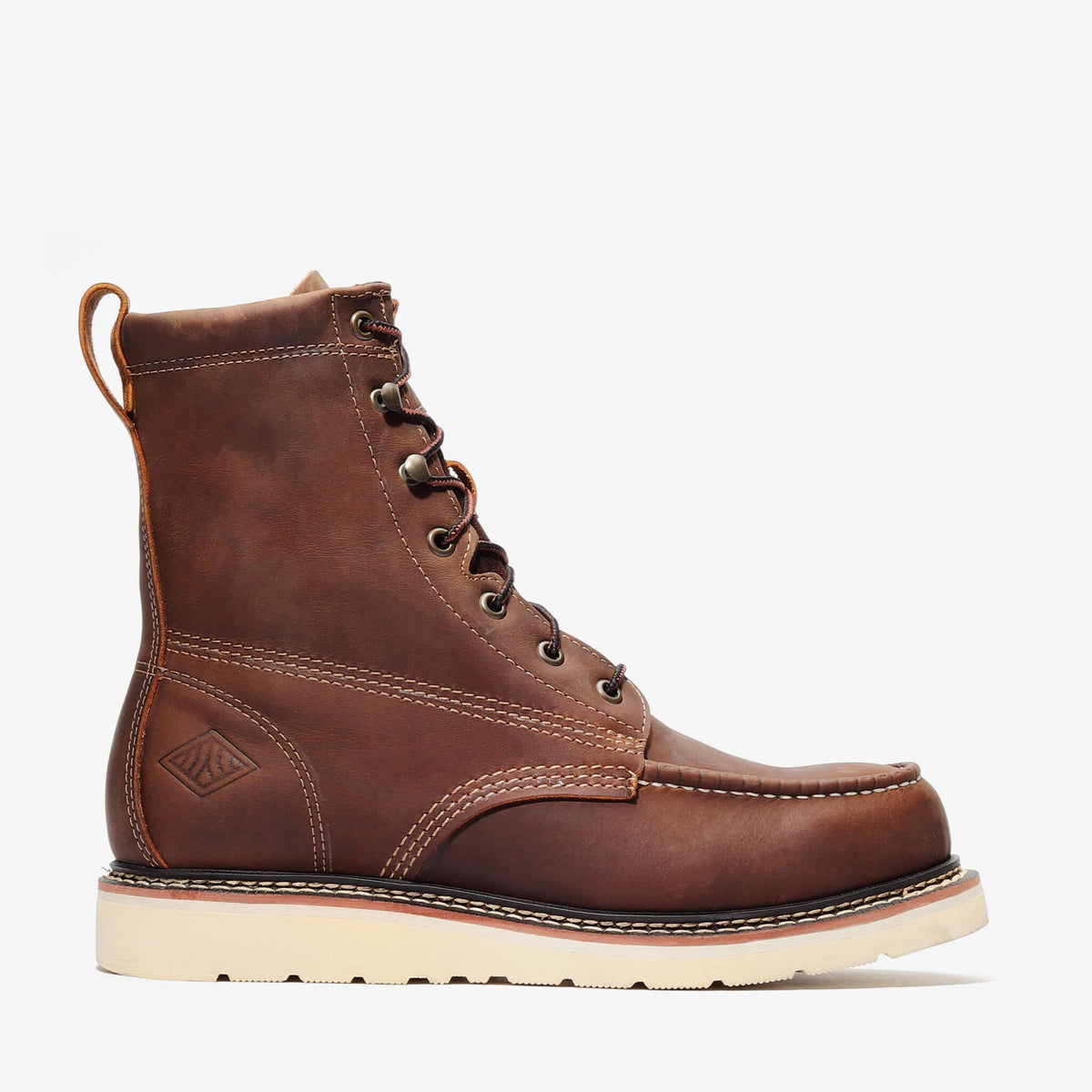 Bonanza Frontier Classic 8-Inch Golden Brown Moc Toe Boot
