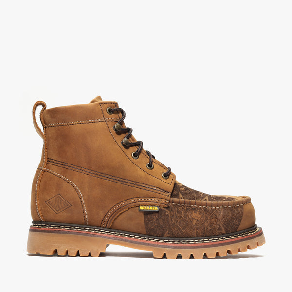 HERITAGE 6" MOC TOE AZTEC BROWN