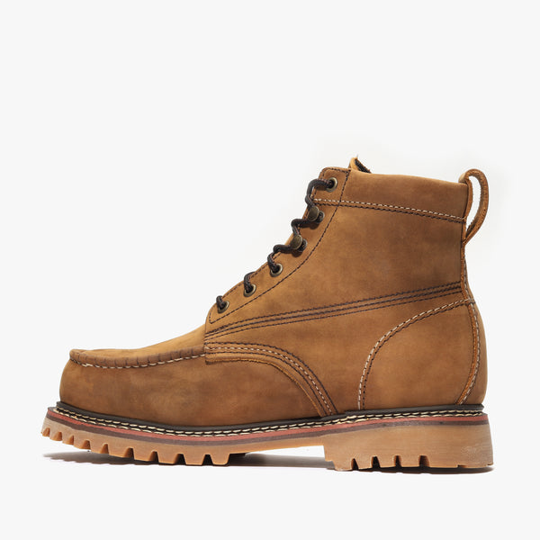HERITAGE 6" MOC TOE AZTEC BROWN