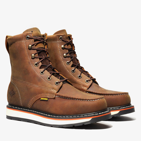 FRONTIER DUAL 8" MEN'S MOC TOE WORK BOOT STEEL TOE - FRONTIER DUAL 8" MEN'S MOC TOE WORK BOOT STEEL TOE - undefined - Bonanza Boots