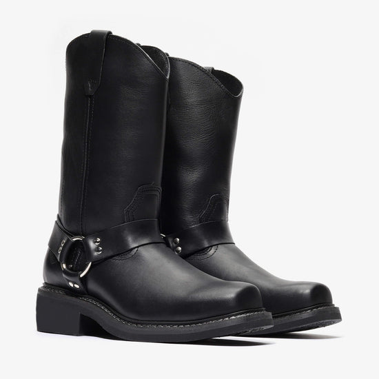 NOMAD 10" HARNESS RIDER - NOMAD 10" HARNESS RIDER - 6 / Jet Black - Bonanza Boots