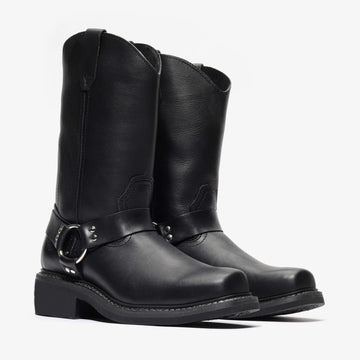 NOMAD 10" HARNESS RIDER - NOMAD 10" HARNESS RIDER - 6 / Jet Black - Bonanza Boots