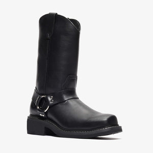 NOMAD 10" HARNESS RIDER - NOMAD 10" HARNESS RIDER - 6 / Jet Black - Bonanza Boots