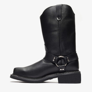 NOMAD 10" HARNESS RIDER - NOMAD 10" HARNESS RIDER - 6 / Jet Black - Bonanza Boots