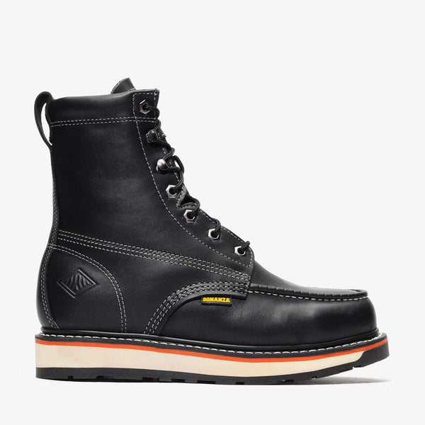 FRONTIER DUAL 8" MOC TOE - FRONTIER DUAL 8" MOC TOE - 6 / Black - Bonanza Boots