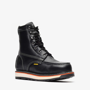 FRONTIER DUAL 8" MOC TOE (STEEL TOE) - FRONTIER DUAL 8" MOC TOE (STEEL TOE) - 6 / BLK - Bonanza Boots