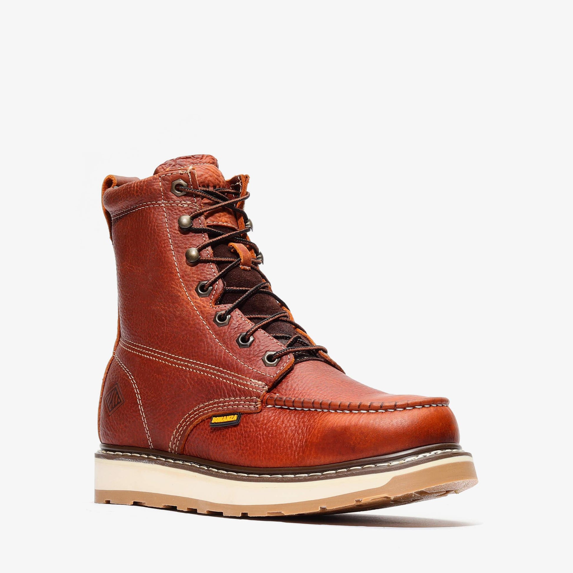 FRONTIER DUAL 8" MOC TOE - FRONTIER DUAL 8" MOC TOE - 6 / Light Brown - Bonanza Boots