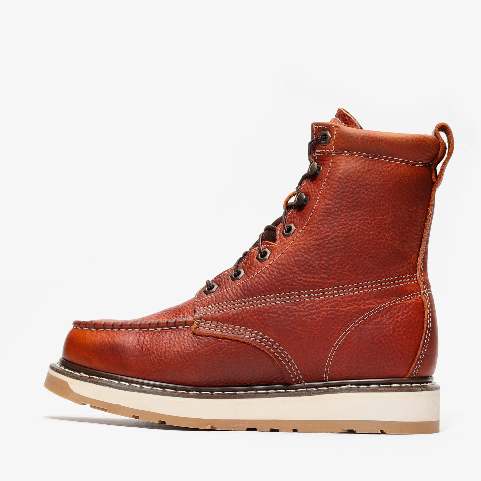 FRONTIER DUAL 8" MOC TOE - FRONTIER DUAL 8" MOC TOE - 6 / Light Brown - Bonanza Boots