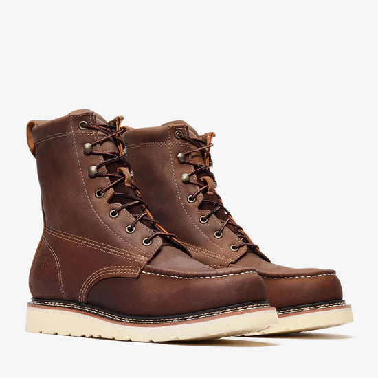 FRONTIER CLASSIC 8" MOC TOE - FRONTIER CLASSIC 8" MOC TOE - 5 / Crazy Brown - Bonanza Boots