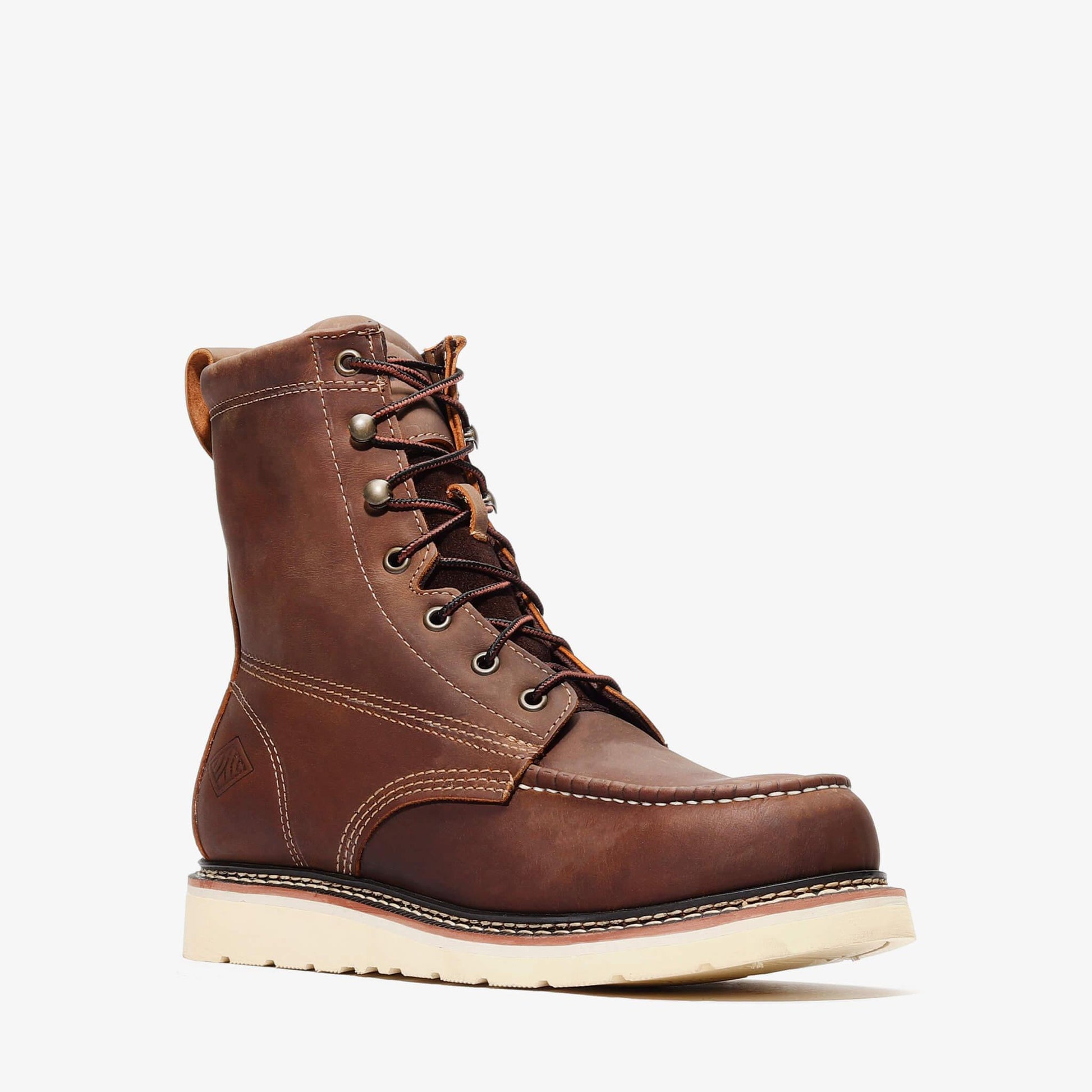 FRONTIER CLASSIC 8" MOC TOE (STEEL TOE) - FRONTIER CLASSIC 8" MOC TOE (STEEL TOE) - 5 / Crazy Brown - Bonanza Boots