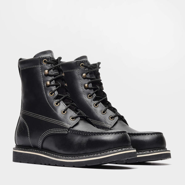 FRONTIER CLASSIC 8" MOC TOE - FRONTIER CLASSIC 8" MOC TOE - 5 / Jet Black - Bonanza Boots