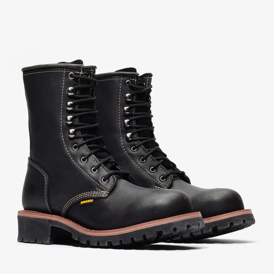 SIERRA 9" LOGGER (STEEL TOE) - SIERRA 9" LOGGER (STEEL TOE) - 5 / Black - Bonanza Boots