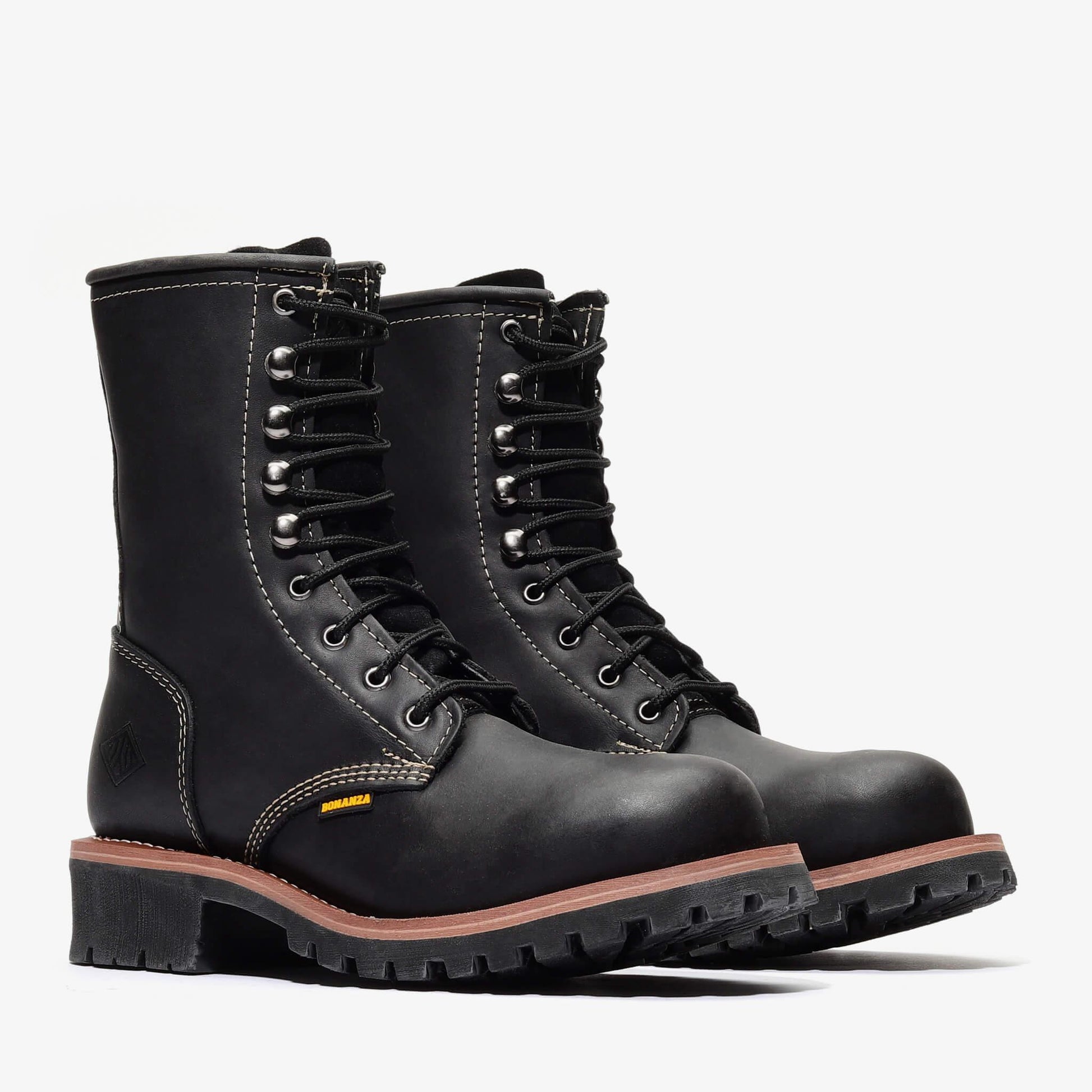 SIERRA 9" LOGGER (STEEL TOE) - SIERRA 9" LOGGER (STEEL TOE) - 5 / Black - Bonanza Boots