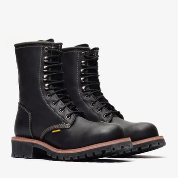 SIERRA 9" LOGGER (STEEL TOE) - SIERRA 9" LOGGER (STEEL TOE) - 5 / Black - Bonanza Boots