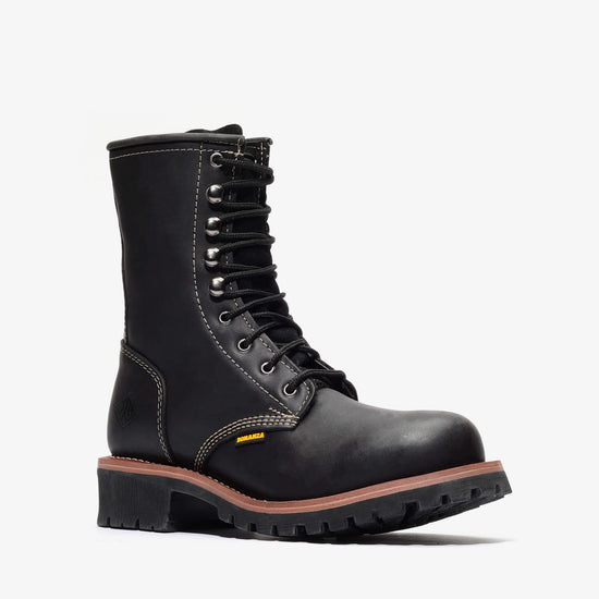 SIERRA 9" LOGGER (STEEL TOE) - SIERRA 9" LOGGER (STEEL TOE) - 5 / Black - Bonanza Boots