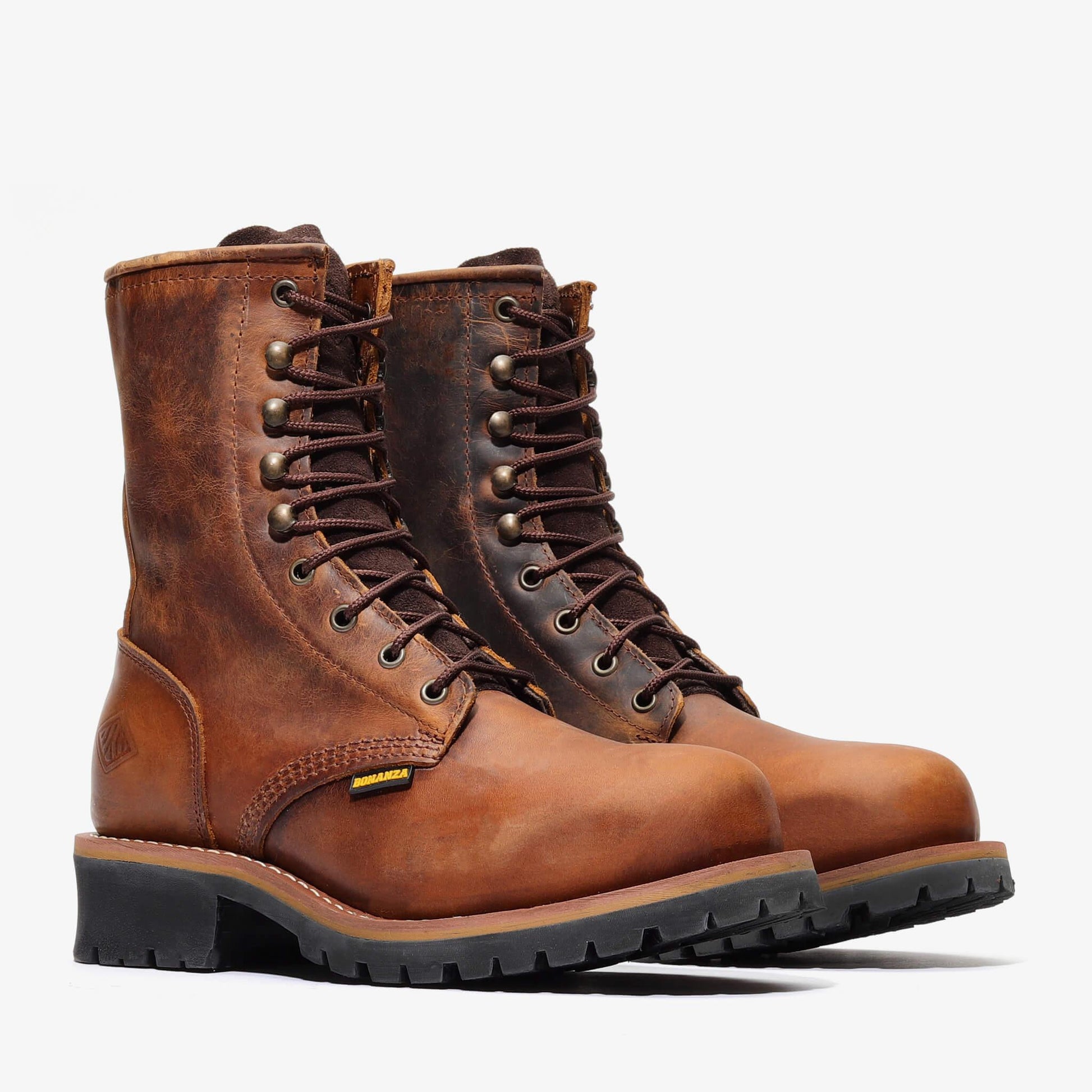 SIERRA 9" LOGGER (STEEL TOE) - SIERRA 9" LOGGER (STEEL TOE) - 5 / Crazy Brown - Bonanza Boots